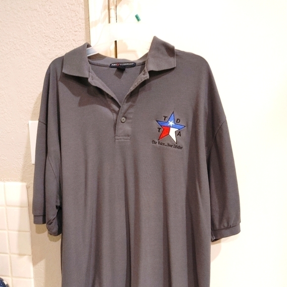 Port Authority Bundle Men's collared 3 button shirts Excellent shape L & XL. Set - Picture 6 of 12